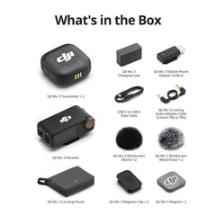DJI Mic 3 2-Person Compact Wireless Microphone System/Recorder for Camera & Smartphone