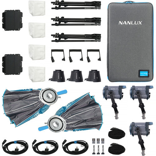 Nanlux Evoke 150C RGB LED Spotlight (3-Light Kit)
