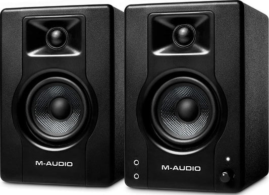 M-Audio BX3 - 3.5-inch 120-Watt Multimedia Reference Monitors for Music Production, Live Streaming and Podcasting (pair)