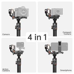 Hohem iSteady MT2 Camera Gimbal kit with Magnetic AI Tracking Module with fill light