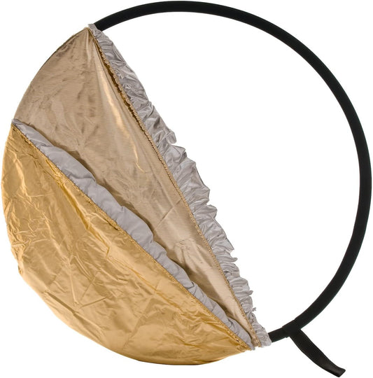 Lastolite LL LR3096 30-Inch 5-In-1 Reflector Diffuser with Gold/White and Sunfire/Silver Bottletop