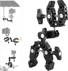 NEEWER Super Clamp with Double Crab-Shaped Clamps，Magic Arm Adapter (33000039)