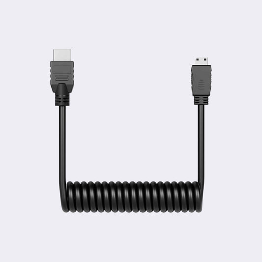 Atomos Coiled HDMI Cable – Mini to Full HDMI 30 cm