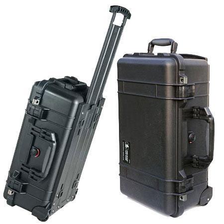 Pelican 1514 black Case With Padded Dividers and Wheels
