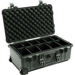 Pelican 1514 black Case With Padded Dividers and Wheels
