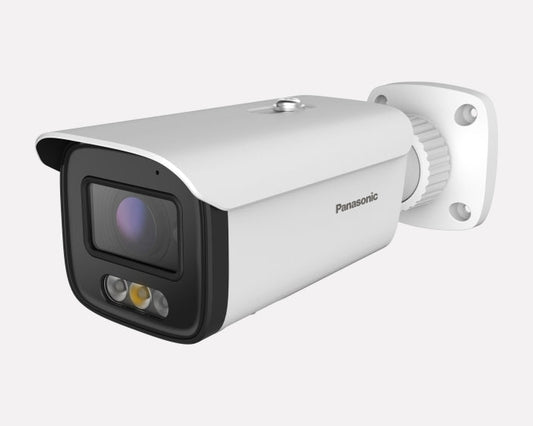 Panasonic 8MP Varifocal Bullet Colour IP Camera 4.3x Motorized zoom