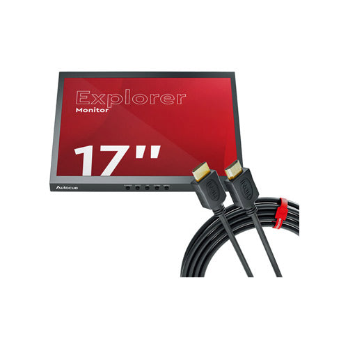 Autocue Explorer 17″ Monitor with HDMI, VGA, and Composite Inputs