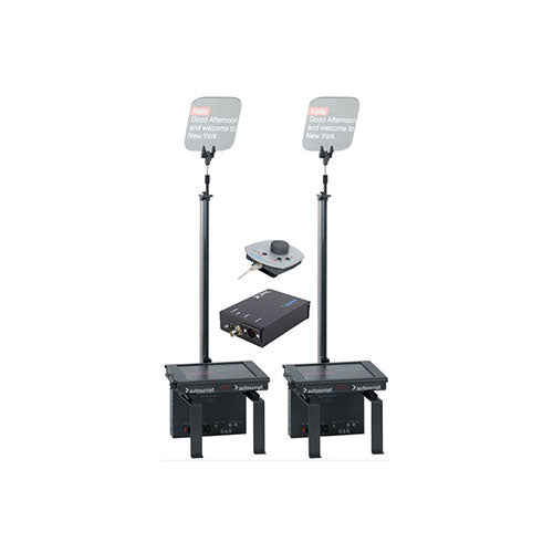 Autoscript ESP-MRFS17PKG 17" Dual Monitor Robotic Conference Stand Package