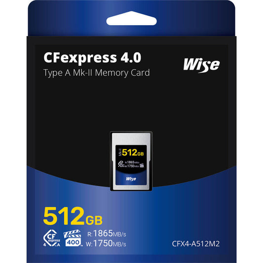 Wise Advanced 512GB CFexpress 4.0 Type A Memory Card