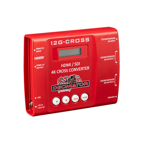 DECIMATOR 12G-CROSS 4K HDMI/SDI Cross Converter with Scaling and Frame Rate Conversion