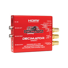 DECIMATOR 2 3G/HD/SD-SDI to HDMI Converter with Built-In NTSC/PAL Downscaler & Analog Audio Outputs