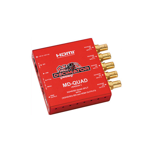 DECIMATOR MD-QUAD 3G/HD/SD-SDI Quad Split Multi-Viewer with SD/HD/3G-SDI & HDMI Outputs Version 3