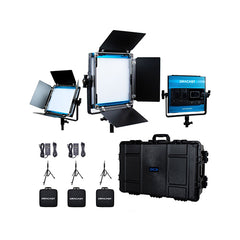 Dracast LED500 X Series Bi-Color LED 3 Light Kit with Injection Molded Travel Case