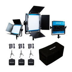 Dracast LED500 X Series Bi-Color LED 3 Light Kit with Nylon Padded Travel Case