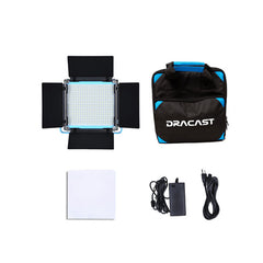 Dracast S-Series Bi-Color LED500 2 Light Kit with V-Mount Battery Plates and Nylon Padded Travel Case