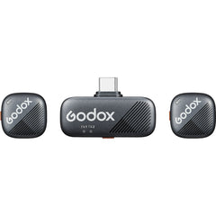 Godox Cube-S 2-Person Wireless Microphone System with USB-C Connector for Mobile Devices (2.4 GHz)