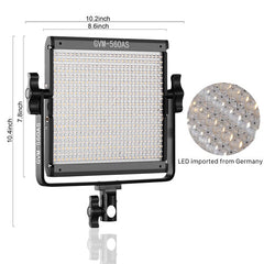 GVM 560AS Bi-Color LED Studio Video 2-Panel Light Kit
