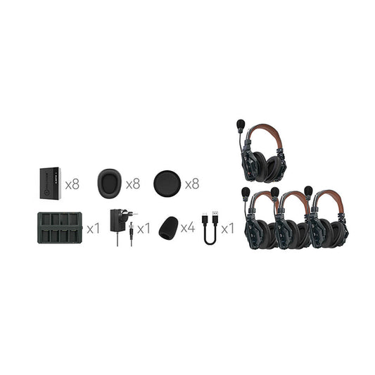 Hollyland Solidcom C1 Pro 4-person Headest Intercom Double-Ear Version