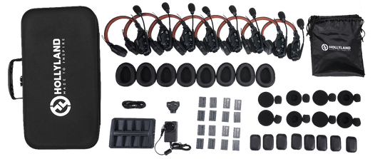 Hollyland Solidcom C1 Pro-8s Full-Duplex Wireless Intercom System with 8 Headsets (1.9 GHz)