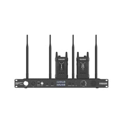 Hollyland Syscom 1000T-8B Full-Duplex Intercom System with Eight Beltpacks and Headsets