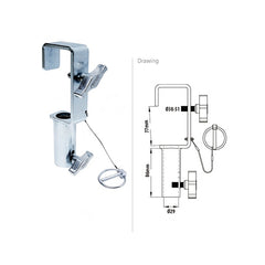 KCP-705 / STAGE CLAMP WITH 28 MM STUD