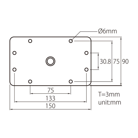 KUPO 3" Baby Wall Plate