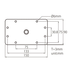 KUPO 3" Baby Wall Plate