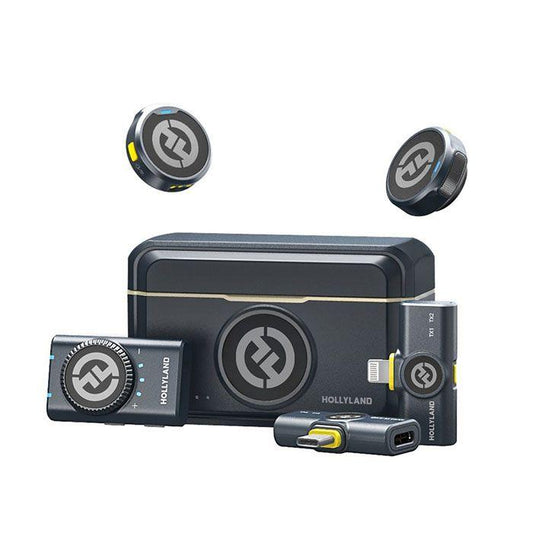 Hollyland Lark M2 Duo Combo Wireless Microphone System for Camera and Phone