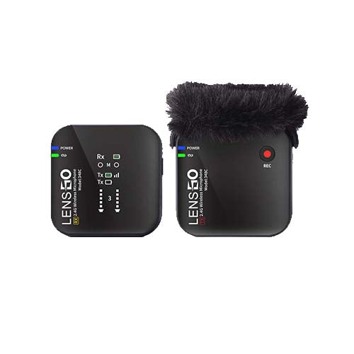 Lensgo348c V1 Compact Digital Wireless Microphone System/Recorder