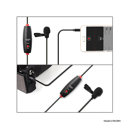 LensgoDM1 Omnidirectional Lavalier Microphone and Dual Omnidirectional Lavalier Microphone