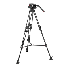 Manfrotto 509 Pro Video Head with 645 Fast Twin Alu Tripod