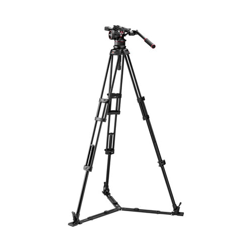 Manfrotto Nitrotech N12 video head w/ Twin leg tripod ground spreader