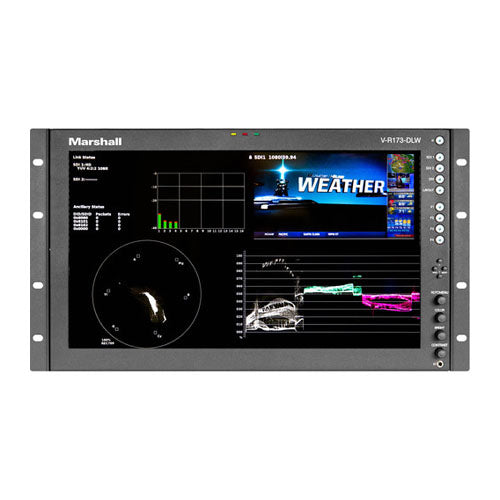 Marshall Electronics 17.3" Rack Mount Dual Link/Waveform Monitor with In-Monitor Display