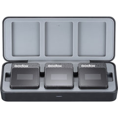 Godox MoveLink II M2 Dual 2.4GHz Wireless Microphone System for Cameras (2.4 GHz, Black)