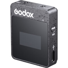Godox MoveLink II M2 Dual 2.4GHz Wireless Microphone System for Cameras (2.4 GHz, Black)