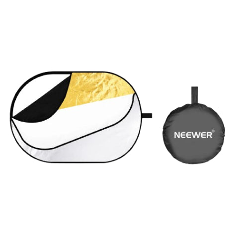 NEEWER 5 in 1 Portable Lighting Reflector/Diffuser Kit 100X150cm
