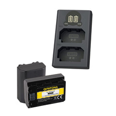 Patona 2x NP-FZ100, 2280mAh, 7.2V with Dual LCD USB Charger, 500mA, 8.4V