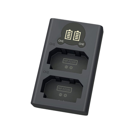 Patona 2x NP-FZ100, 2280mAh, 7.2V with Dual LCD USB Charger, 500mA, 8.4V