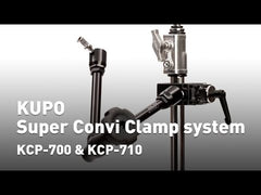 KUPO Super Convi. Clamp With Racheted Handle (Silver)