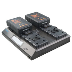 Pro-X XC-4LSD V-Lock Mount Four Bay Charger
