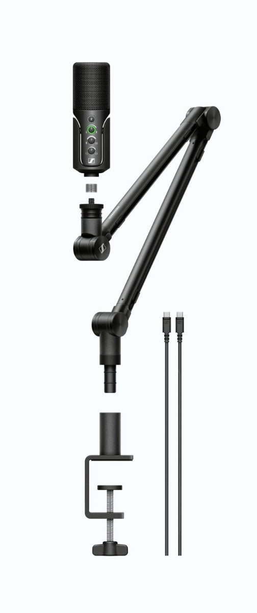 Profile Streaming Set Profile USB Microphone, 3 m USB-C Cable, Boom Arm