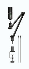 Profile Streaming Set Profile USB Microphone, 3 m USB-C Cable, Boom Arm