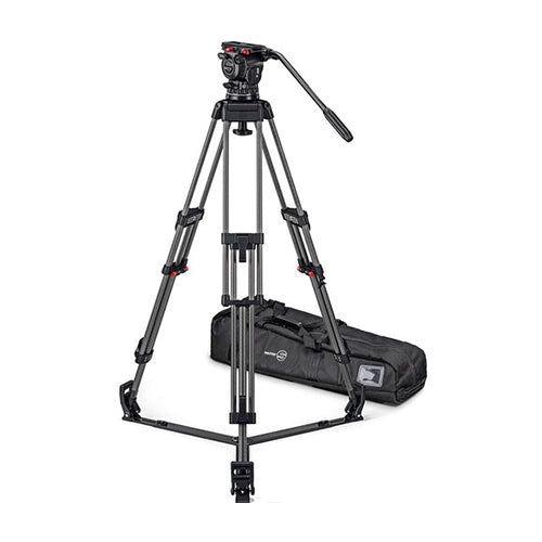 Sachtler FSB 10 Mk II 100mm Touch & Go Head with ENG 2 Carbon Fiber Tripod System (Ground Spreader)