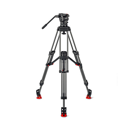 Sachtler FSB 10 Mk II 100mm Touch & Go Head with ENG 2 Carbon Fiber Tripod System (Mid-Level Spreader)