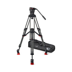 Sachtler FSB 10 Mk II 100mm Touch & Go Head with ENG 2 Carbon Fiber Tripod System (Mid-Level Spreader)