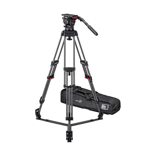 Sachtler FSB 14T Mk II 100mm Touch & Go Head with ENG 2 Carbon Fiber Tripod System (Ground Spreader)