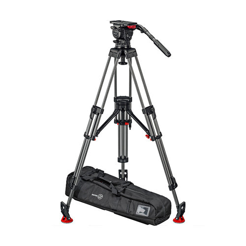 Sachtler FSB 14T Mk II 100mm Touch & Go Head with ENG 2 Carbon Fiber Tripod System (Mid-Level Spreader)