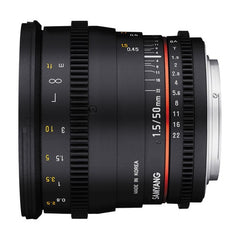 Samyang 50mm T1.5 VDSLR AS UMC Lens for Sony E Mount