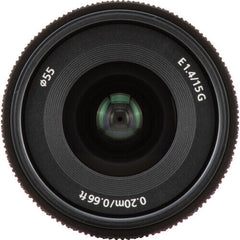 Sony E 15mm f/1.4 G Lens