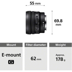 Sony E 10-20mm f/4 PZ G Lens - SELP1020G